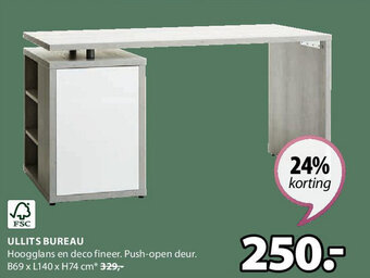 Jysk ULLITS BUREAU aanbieding