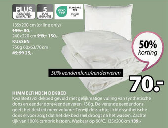 Jysk HIMMELTINDEN DEKBED aanbieding