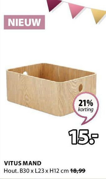 Jysk VITUS MAND aanbieding