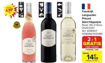 Carrefour Frankrijk languedoc prieuré saint hippolyte aanbieding