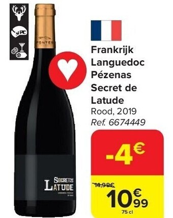 Carrefour Frankrijk languedoc pézenas secret de latude aanbieding