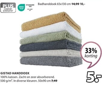 Jysk Gistad handdoek aanbieding