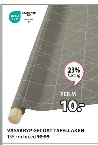 Jysk Vasskryp gecoat tafellaken aanbieding