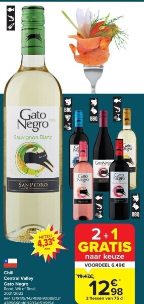 Carrefour Chili central valley gato negro aanbieding