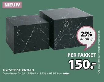 Jysk Tingsted salontafel aanbieding