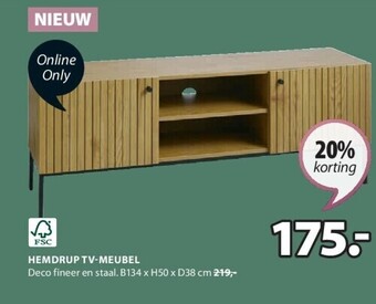 Jysk Hemdrup tv-meubel aanbieding