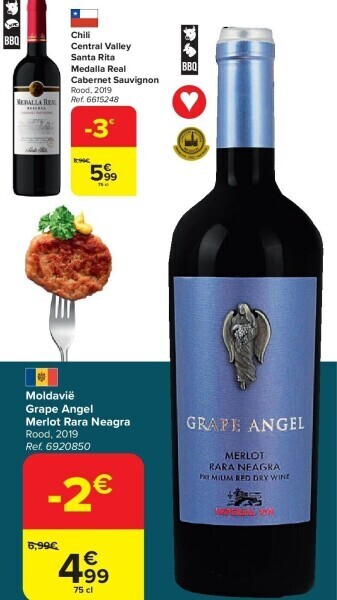 Carrefour Moldavië grape angel merlot rara neagra aanbieding