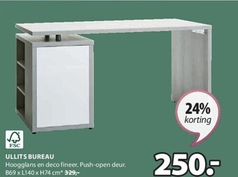 Jysk Ullits bureau aanbieding