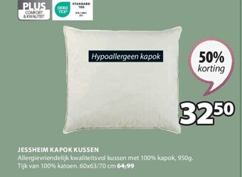 Jysk Jessheim kapok kussen aanbieding