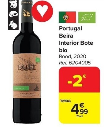 Carrefour Portugal beira interior bote bio aanbieding