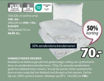 Jysk Himmeltinden dekbed aanbieding