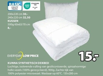 Jysk Kunna synthetisch dekbed aanbieding