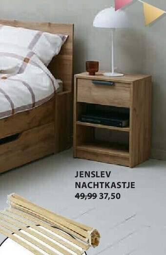 Jysk Jenslev nachtkastje aanbieding