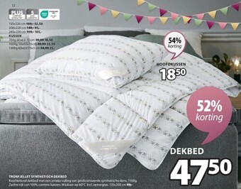 Jysk Tronfjellet synthetisch dekbed aanbieding