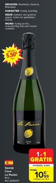 Carrefour Spanje cava la pasión aanbieding