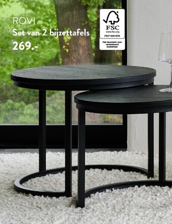 Casa Set van 2 bijzettafels aanbieding