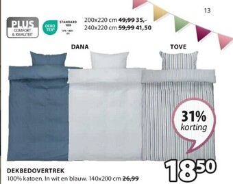 Jysk Dekbedovertrek aanbieding