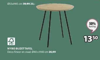 Nybo bijzettafel
