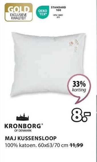 Jysk Maj kussensloop aanbieding