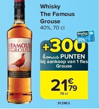 Whisky the famous grouse