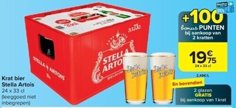 Carrefour Krat bier stella artois aanbieding