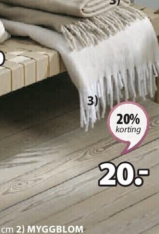 Jysk Tusenfryd plaid aanbieding