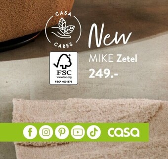 Casa Mike zetel aanbieding