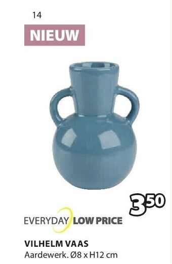 Jysk Vilhelm vaas aanbieding