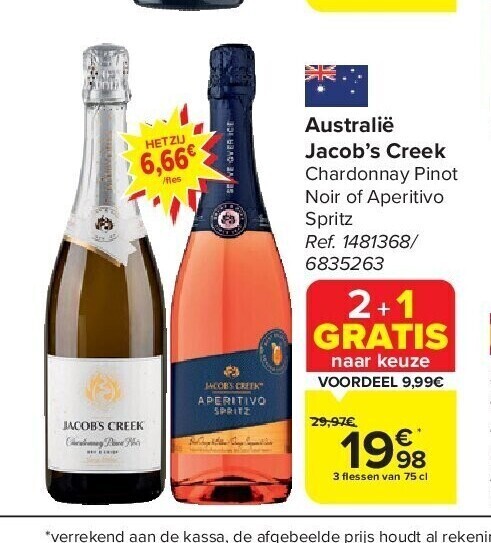 Carrefour Australië jacob’s creek aanbieding