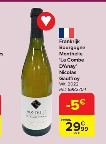 Frankrijk bourgogne monthelie ‘la combe d’anay’ nicolas gauff roy