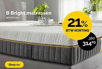 Beter Bed B bright matrassen aanbieding