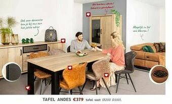 Crack Tafel andes aanbieding