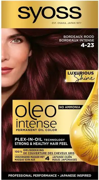 Bol.com Syoss oleo intense 4-23 bordeaux rood haarverf - 1 stuk aanbieding