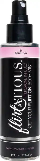 Sensuva - flirtatious feromonen body mist vanille suiker & pronkerwt 125 m