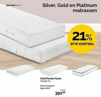 Beter Bed Gold pocket foam aanbieding