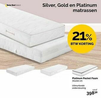 Platinum pocket foam