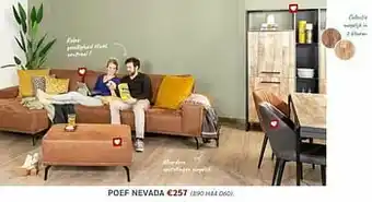 Crack Poef nevada aanbieding