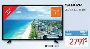 Eldi Sharp led-tv 32bc3e aanbieding