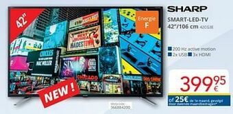 Eldi Sharp smart-led-tv 42cg3e aanbieding