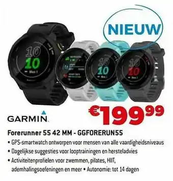 Expert Garmin forerunner 55 42 mm - ggforerun55 aanbieding