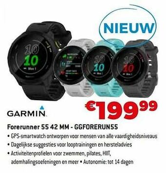 Exellent Garmin forerunner 55 42 mm - ggforerun55 aanbieding