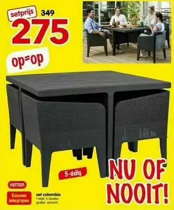 Yess Set colombia aanbieding
