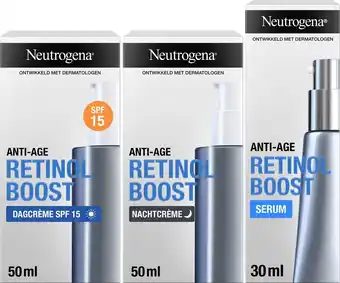 Bol.com Neutrogena retinol boost 3-delige set, dag- en nachtcrème en gezichtsserum, anti-aging formule voor een jong en gezond uitzie aanbieding