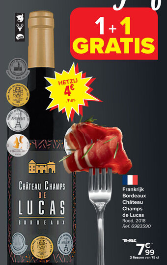 Frankrijk Bordeaux Château Champs de Lucas