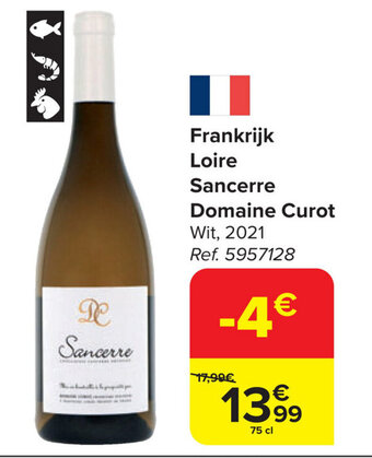 Carrefour Market Frankrijk Loire Sancerre Domaine Curot aanbieding