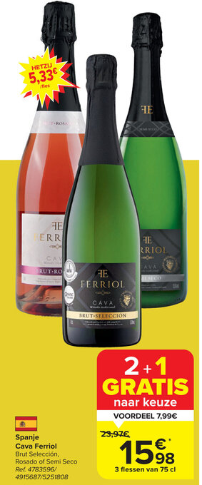 Carrefour Market Spanje Cava Ferriol aanbieding