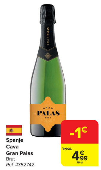 Carrefour Market Spanje Cava Gran Palas aanbieding