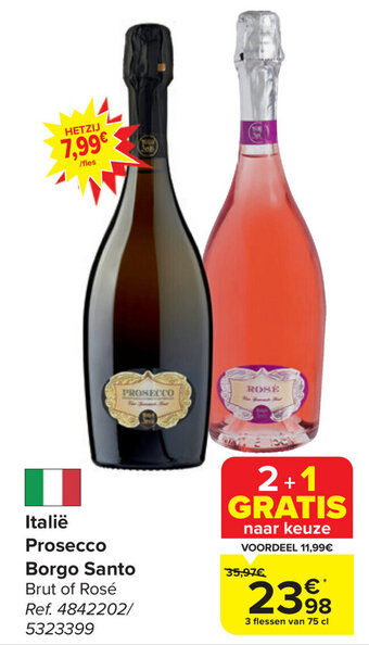 Carrefour Market Italië Prosecco Borgo Santo aanbieding