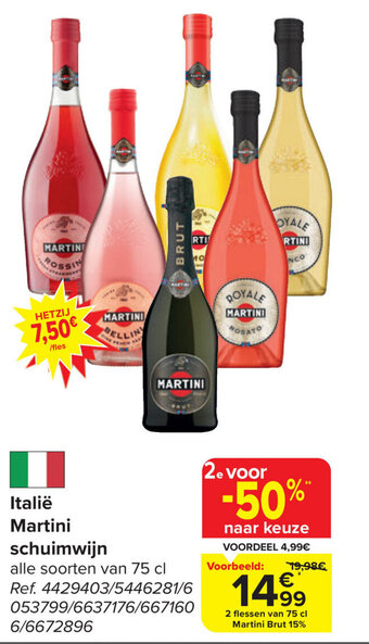 Italië Martini schuimwijn