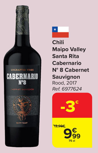 Chili Maipo Valley Santa Rita Cabernario N° 8 Cabernet Sauvignon